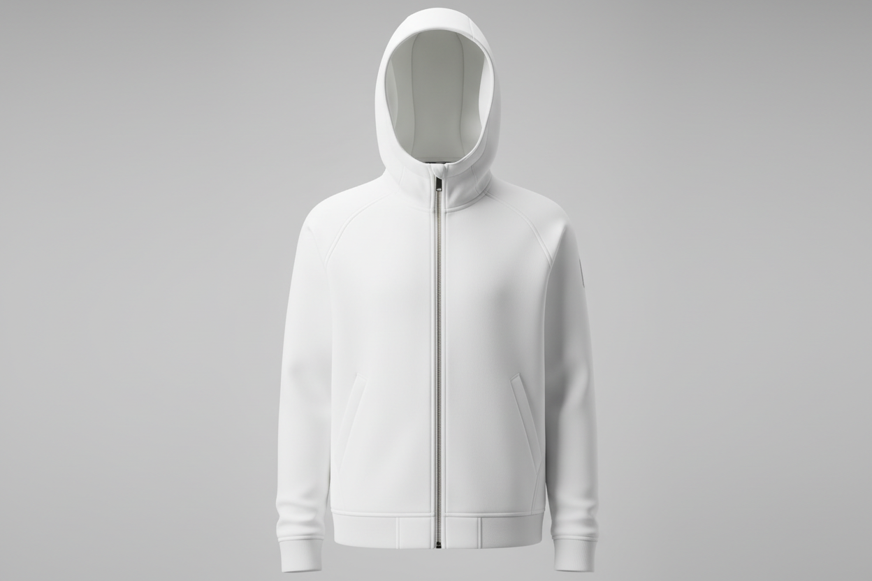 white jacket hoodie